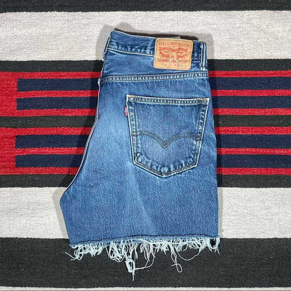 Levi's Blue Denim Cutoff Jean Shorts